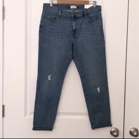 LOFT Jeans Boyfriend Distressed Denim Jeans size 6 NEW with Tags - Picture 11 of 11